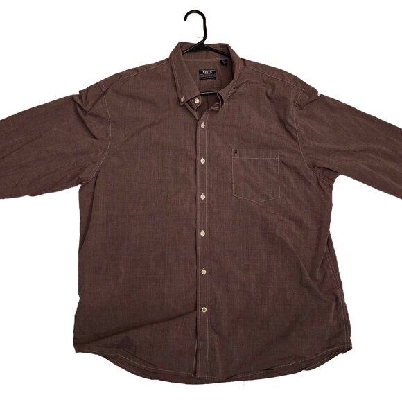 VGUC - Izod Men's Plum Button-Up Shirt XXL - Picture 1 of 6